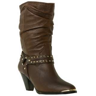 Women Slouch Cowboy Boot by Dingo Boots Brown  