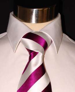 of cufflinks 100 % pure silk color s purple white