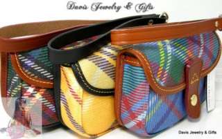 Dooney & Bourke Wristlet Tartan Plaid Multicolor Purse Bag 