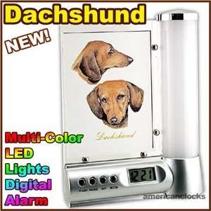   : DOGS Dachshund LED Digital Dog Alarm Clock w/ Light: Home & Kitchen