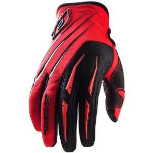   Mens Off Road/Dirt Bike Motorcycle Gloves   Color: Red/Black, Size: 9