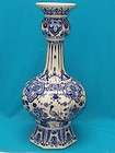 Royal Bonn Delft Blue & White Three Handled Vase  