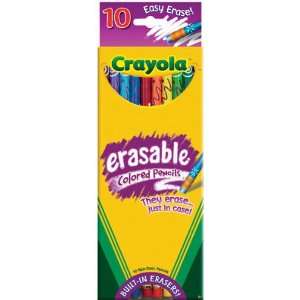  Crayola Erasable Colored Pencils 10/Pkg Long