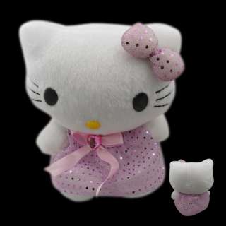 HELLO KITTY Diamond Dress 16.25cm Plush Toy Doll Pink  