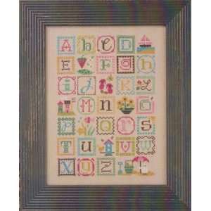  Summer Alphabet (with Embellishments)   Cross Stitch 