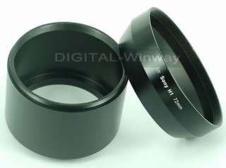 58mm 72mm lens adapter for sony h5 h2 h1 digital camera