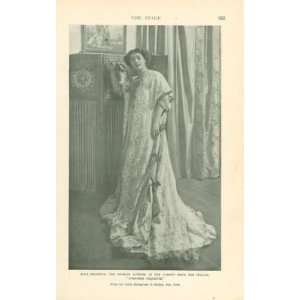    1907 Print of Russian Actress Alla Nazimova 