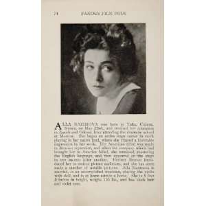  1925 Alla Nazimova Kenneth Harlan Silent Film Actor 