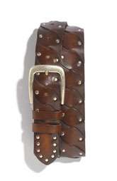Mezlan Studded Calfskin Leather Belt Was $95.00 Now $46.90 