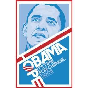 Barack Obama   (Hope, Blue) Campaign Poster Beautiful MUSEUM WRAP 