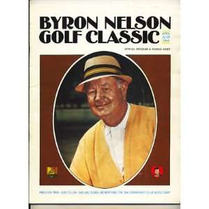  Byron Nelson Golf Classic Program 1968 Dallas TX   Sports 