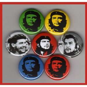 Che Guevara Set of 7   1 Inch Magnets