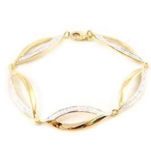  Gold plated bracelet Dalida white golden.: Jewelry