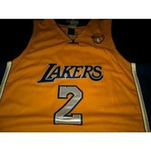 Derek Fisher Authentic Gold Home Jersey Sizes 54