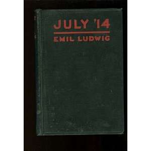  July 14 Emil Ludwig Books