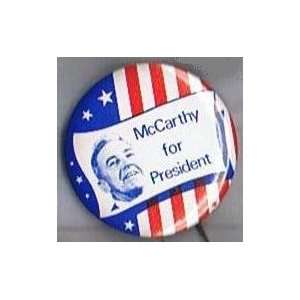 Eugene McCarthy 1968 Election Campaign Button