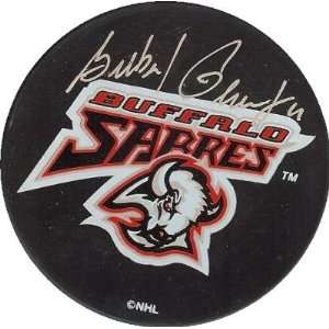 Gil Perreault autographed Hockey Puck (Buffalo Sabres)