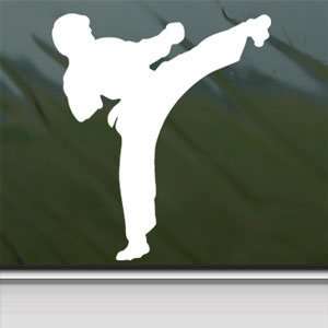  Karate Kid Kick Jaden Smith White Sticker Will Movie White 