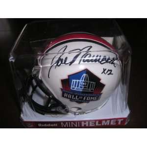  Joe Namath signed autographed Hall of Fame Mini Helmet GAI 