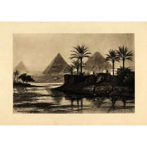 1899 Photogravure Pyramid Giza Egypt Pharaoh Architecture Khufu 