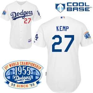 Matt Kemp Los Angeles Dodgers Authentic Cool Base Jersey w/ 1955 World 