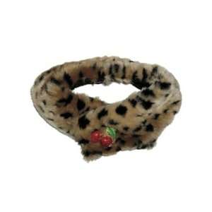   Ruff Couture Brown Leopard Faux Fur Mink Stole Small