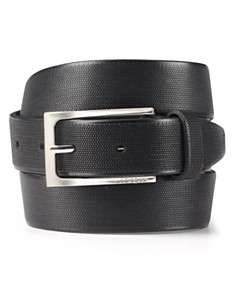 BOSS Black Crosto Embossed Leather Belt