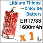 MAxell Lithium Thionyl Chloride Battery 2 Pin ER17/33