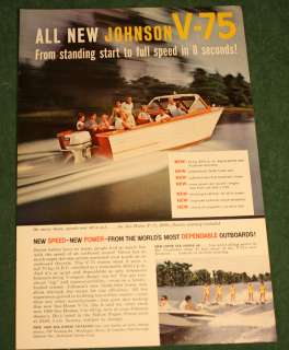 Vintage 1960 Johnson Outboard Motors Seahorse Ad Nat Geo  