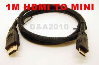 FT HDMI Mini to HDMI Digital Video Cable 1080p A to C  