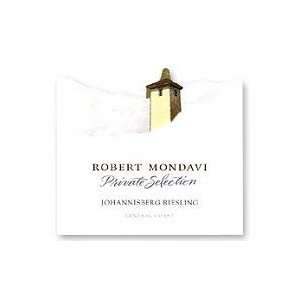 Robert Mondavi Winery Johannisburg Riesling Private Selection 2010 