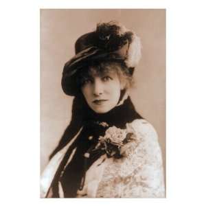 Sarah Bernhardt, French Actress, 1880 Premium Poster Print, 12x16
