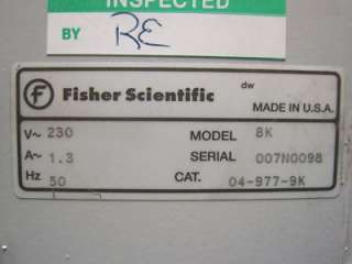 Fisher Scientific Marathon 8k Benchtop Centrifuge 230V  