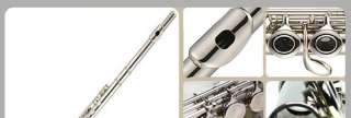 NEW Muller/SILVER SCHOOL BAND STUDENT FLUTE w/Split + Free a stringed 