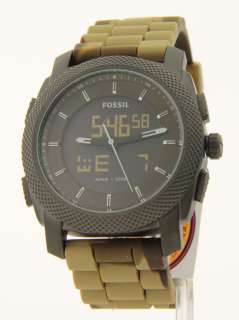 Fossil Mens Silicone FS4626 Analog/Digital Large Watch Camouflage New 