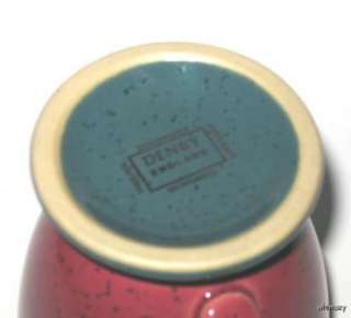 Denby Harlequin Footed / Mug Cup Red Blue Green England  
