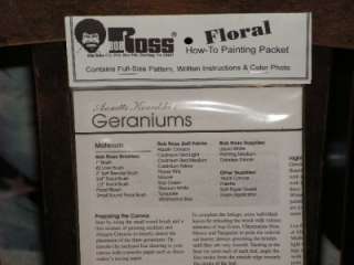 Bob Ross Floral Series Geraniums packet  