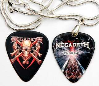 Megadeth 2 Sided Guitar Pick Necklace + Matching Pick  