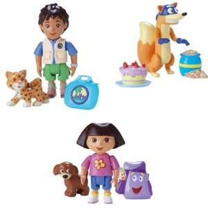 Dora the Explorer   Boots & Tico Figures Toys & Games