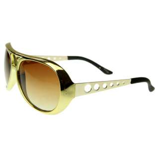 Large Elvis King of Rock Rock & Roll TCB Aviator Sunglasses  