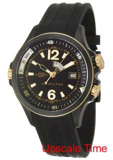 Hamilton Khaki Navy Black Dial Mens Watch Automatic GMT  