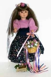 1991 MOLLY by Jan Nahrgang Girl Doll w/Flower Basket  