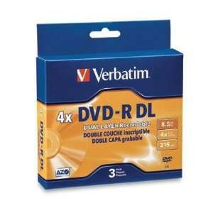  Verbatim/Smartdisk 4x Dvd R Dual Layer Media 8.5gb 120mm 
