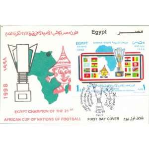 Egypt First Day Cover Extra Fine Condition 21st African Cup of Nations 