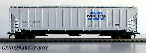 HO Train Trains MILES CHEMICALS 54ft Covered Hopper IHC  