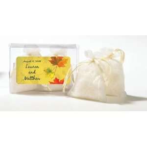 Wedding Favors Changing Leaves Fall Theme Personalized Fresh Linen 