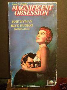 MAGNIFICENT OBSESSION 1954 VHS Rock Hudson Jane Wyman  