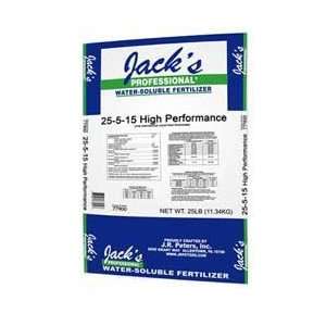 Jacks Pro Water Soluble Fertilizer 25 5 15 High Performance 25lb Bag