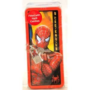 Tin Box Co / Marvel   Spider Man 2   Tin Box / Filled w/ Hard Candies 