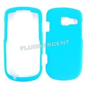 5000 Fluorescent Solid Light Blue Snap On Hard Protective Cover 